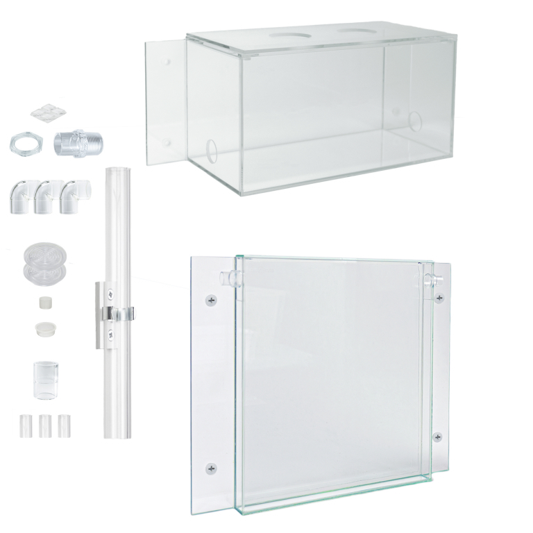 Wall-mounted formicarium set